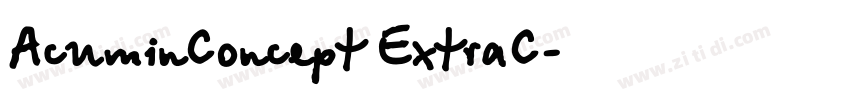 AcuminConcept ExtraC字体转换